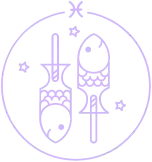 Pești zodiac sign active